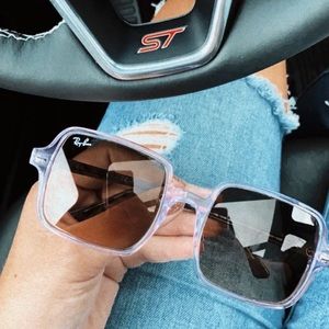 Ray Ban Square II Violet Purple Sunglasses